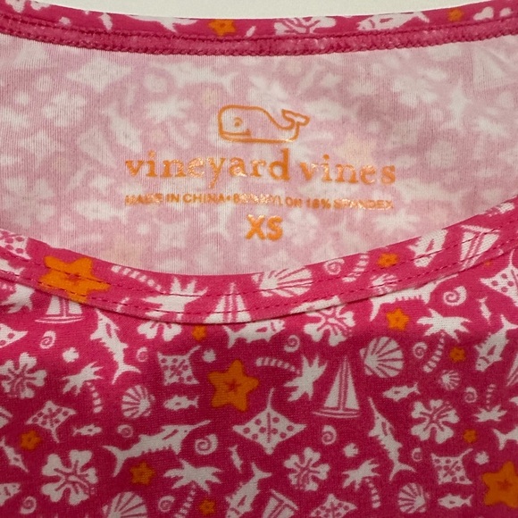 Vineyard Vines Anguilla Icon Print Long Sleeve Swim Shirt Rashguard XS - Picture 3 of 4